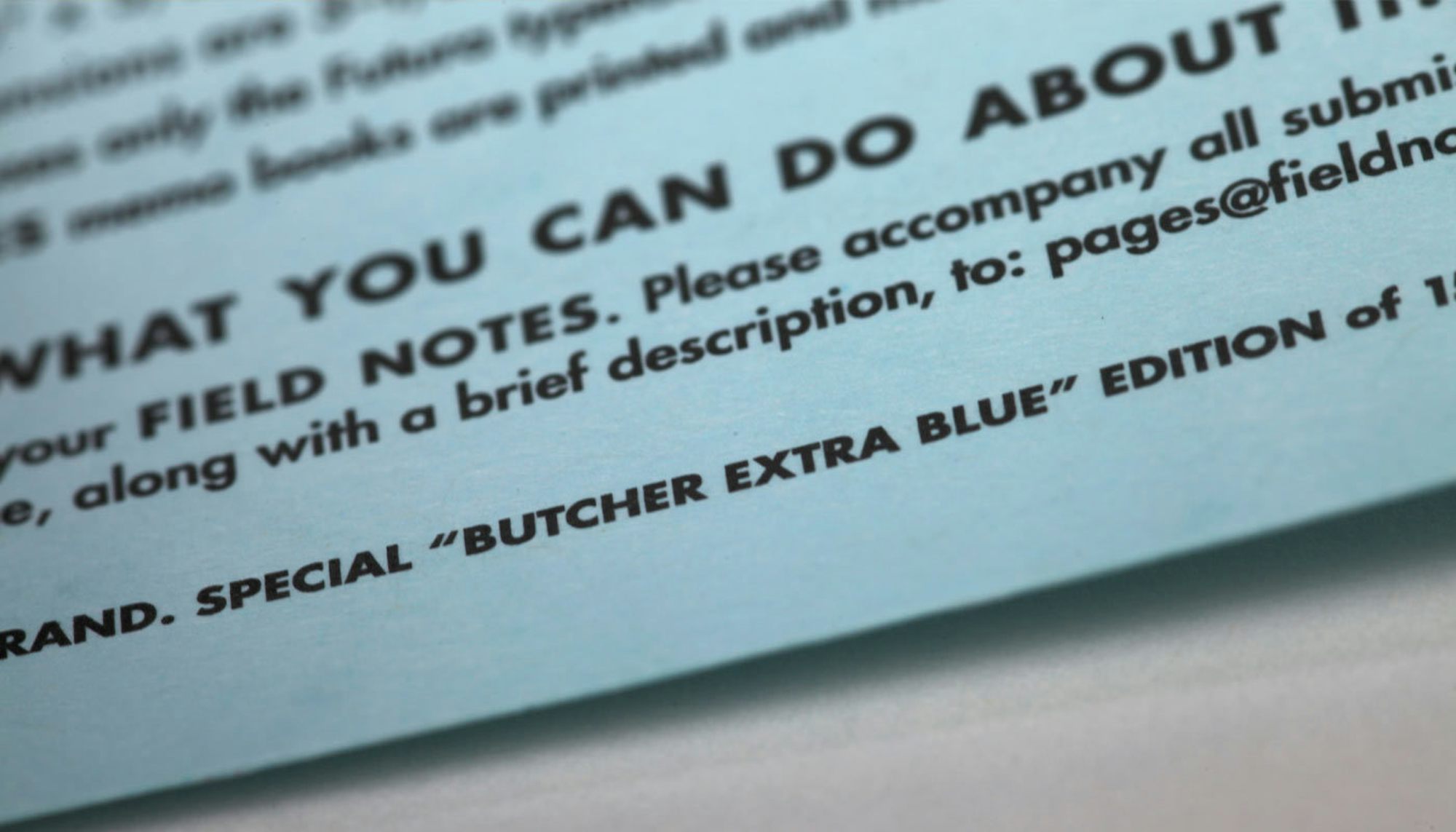 Field Notes | Butcher Blue Memo Book 3-Pack