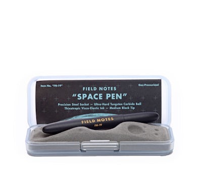 Field Notes Space Pen (black) in its case.