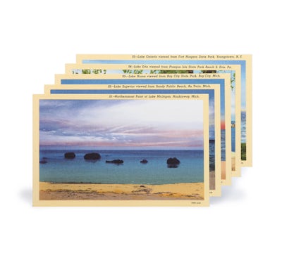Great Lakes Postcard Set Fronts