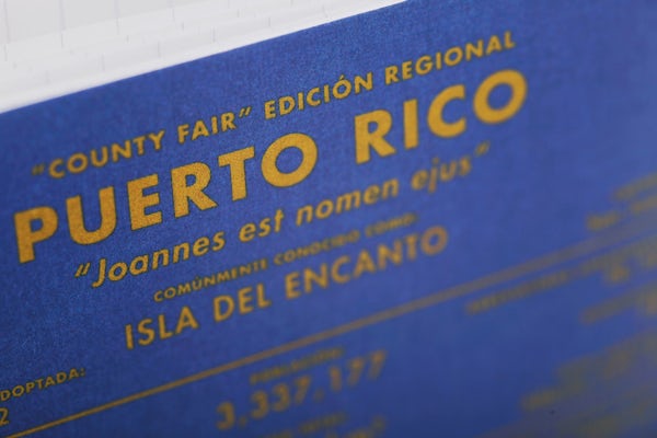 Close up of the County Fair Puerto Rico edition
